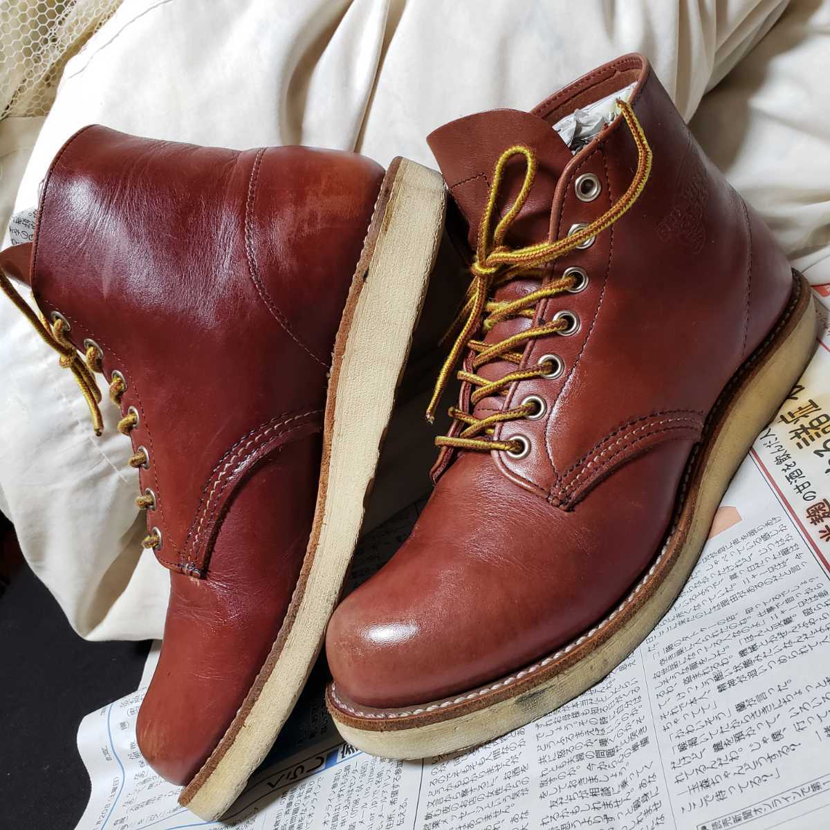 REDWING レッドウィング 9105 アイリッシュセッター 赤茶 IRISHSETTER ブーツ BOOTS 米国製 7.5D 皮革 25.5cm  レザー leatherシューズshoes
