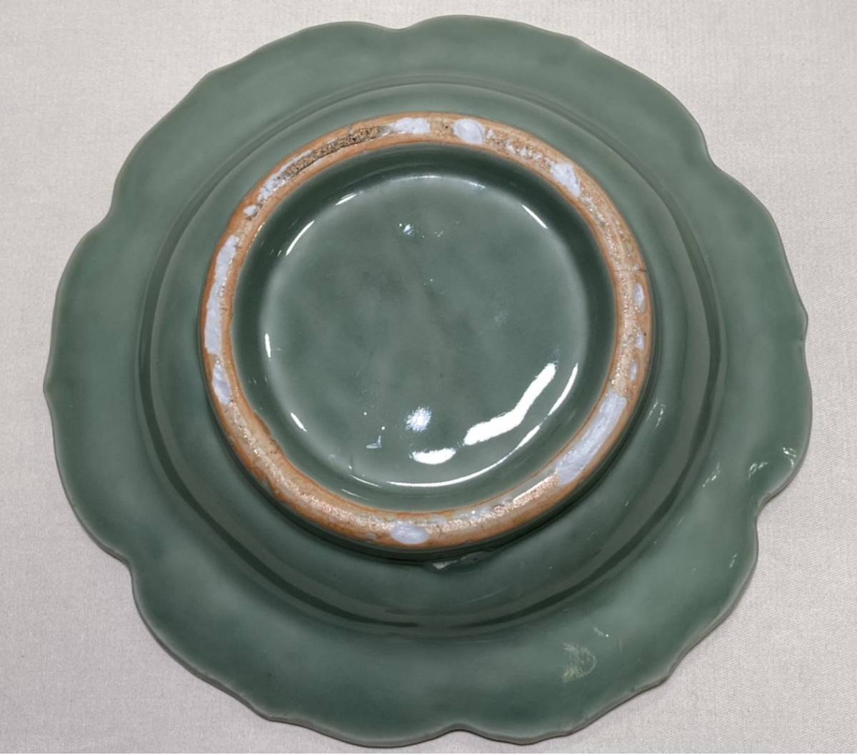 中皿【 三田青磁 青磁 亀 芙蓉手 芙蓉皿 変形皿 縁起物 磁器 中皿【 三田青磁 青磁 亀 芙蓉手 芙蓉皿 変形皿 縁起物 磁器