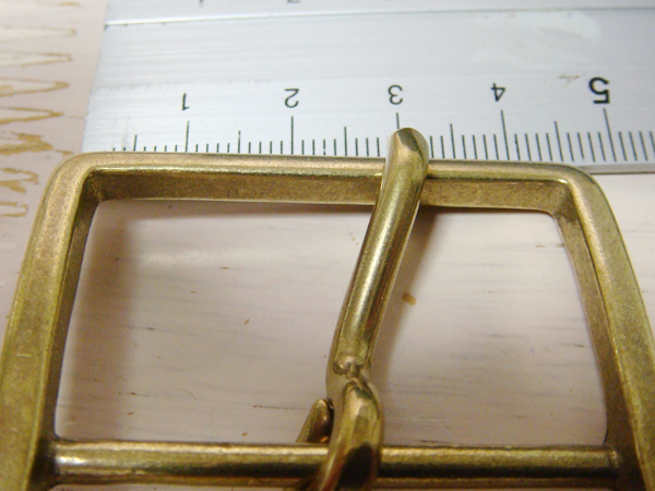  brass brass belt buckle 5.3×4.6CM 4cm width. belt till OK non-standard-sized mail 140 jpy 