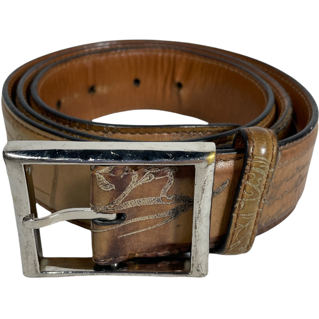 Berluti ベルルッティ クラシック カリグラフィー ベルト レザー