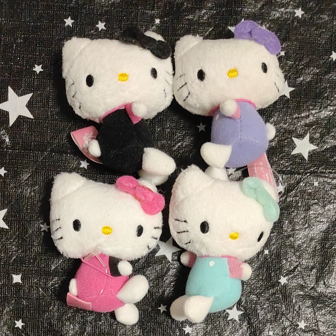 ハローキティ サンリオ50thマスコット 4種 2010年 サンリオ キティ キティちゃん ぬいぐるみマスコット