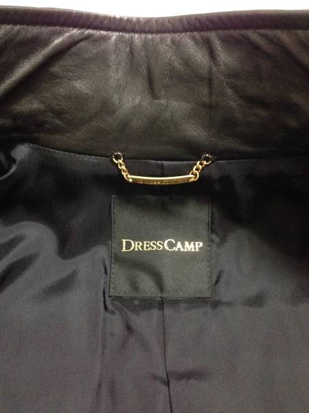 定価約15万円 ドレスキャンプ DRESSCAMP シングル レザー ライダース ジャケット 黒_画像3