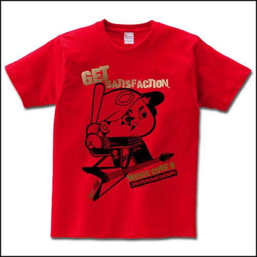 新品 広島カープ × MUSICCUBE コラボ PUNK坊や Tシャツ M 限定カラー 赤 × 金 カープ坊や