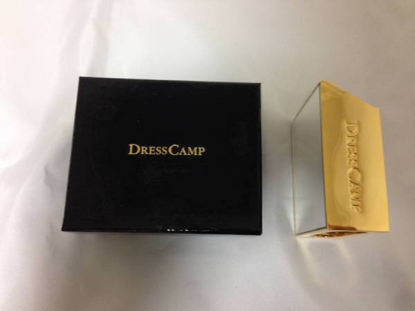 定価約35000円 ドレスキャンプ DRESSCAMP スワロフスキー たばこケース 金 新品本物 ゴールド 鏡 ミラー_画像3