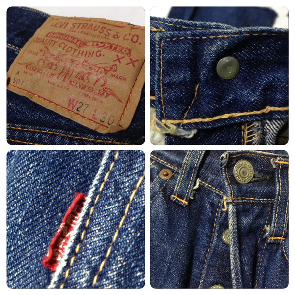 60s A TYPE★LEVIS:リーバイス 501 Aタイプ 60s デニムパンツ カットオフ ヴィンテージ オリジナル ATYPE VINTAGE BIGE ハーフパンツ w27_画像3