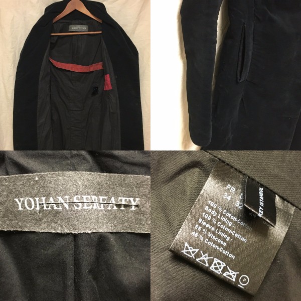  Johan se Lafferty YOHAN SERFATY velour deformation coat 34