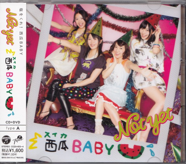 即決１【AKB48 -Not yet 　西瓜BABY　Type-A　CD+DVD】゜帯付/良品_画像1
