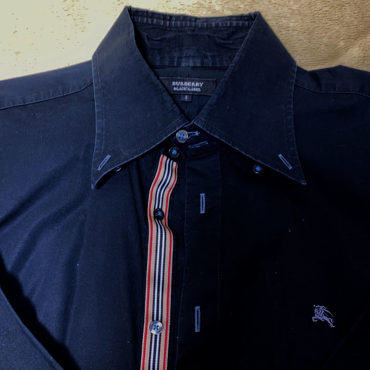 BURBERRY BLACK LABEL BMW03-801-09/長袖シャツ/3(サイズL BURBERRY BLACK LABEL BMW03-801-09/長袖シャツ/3(サイズL