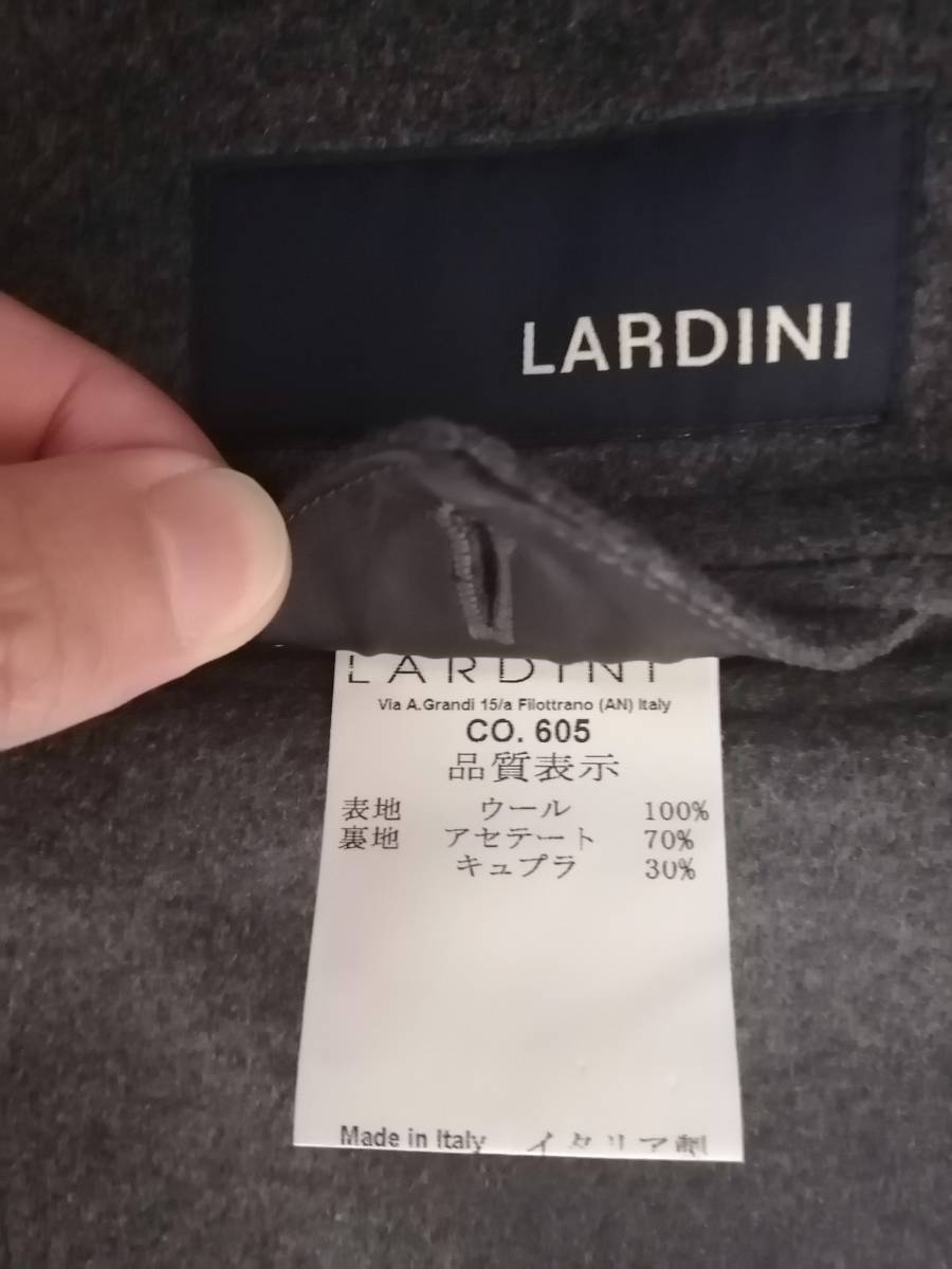 LARDINI ◇ラルディーニ ウール フランネル チェスターコート 46