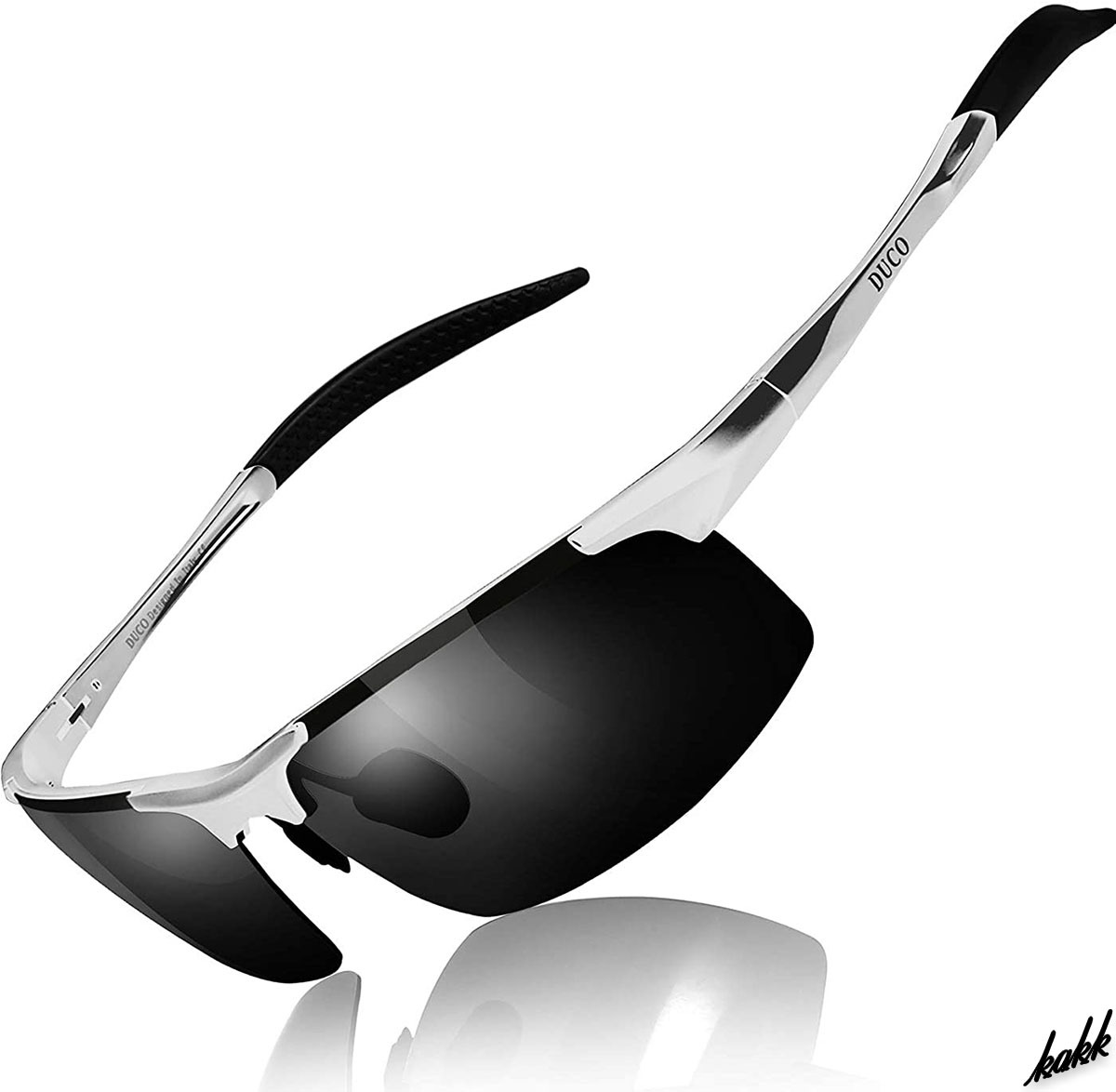 【超軽量アウトドアに最適】 スポーツサングラス 偏光 UV400 AL-MG合金 釣り ゴルフ ドライブ サイクリング シルバーフレーム