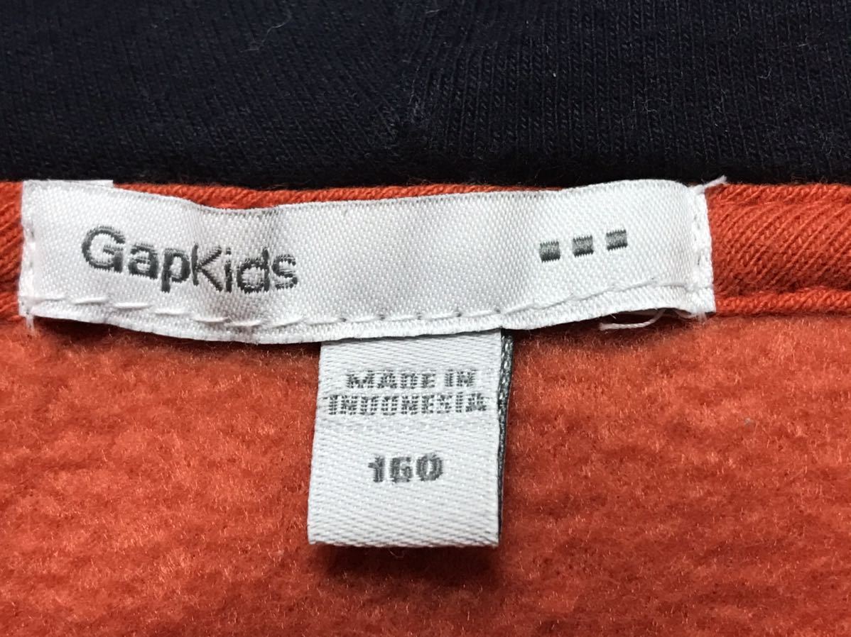 GAP KID*S FULL ZIP FLEECE HOODIE size-160( длина одежды 62 ширина 52) б/у ( очень красивый товар ) NCNR