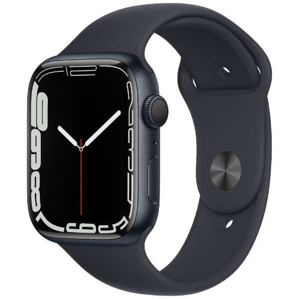 【激安】 アップル 45mm　ミッドナイトアルミニウムケースとミッドナイトスポーツバンド 7　GPSモデル　MKN53J/A Series Watch 　Apple スマートウォッチ本体