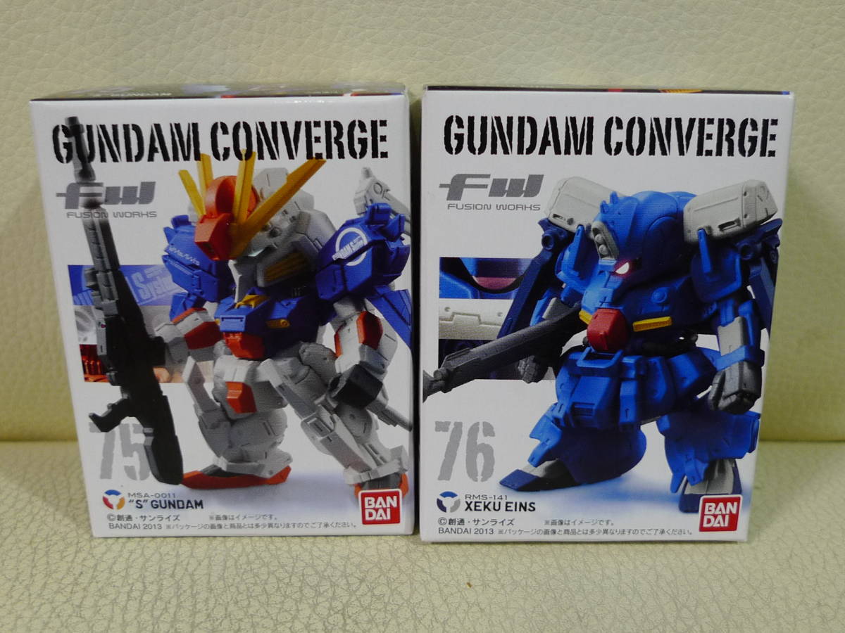 バンダイ 食玩 FW GUNDAMCONVERGE ガンダムコンバージ 75.Sガンダム 76.ゼク・アイン_画像1