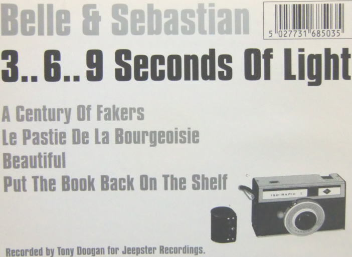 ○CD(視聴済)/ベル＆セバスチャン/Belle & Sebastian/3..6..9 Seconds Of Light/輸入盤_画像2