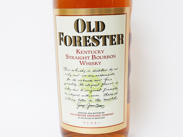 ★オールド フォレスター バーボン ウイスキー OLD FORESTER 90年代中期流通品 *4本セット / アルコール度数:43% 内容量:750ml E_画像3