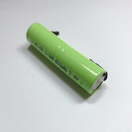 充電式　NiMH 2.4V 650ｍAh　ニッケル水素電池 二次電池　歯ブラシ　ひげそり_画像2