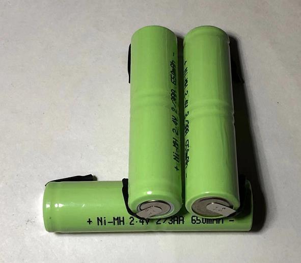 充電式　NiMH 2.4V 650ｍAh　ニッケル水素電池 二次電池　歯ブラシ　ひげそり_画像4
