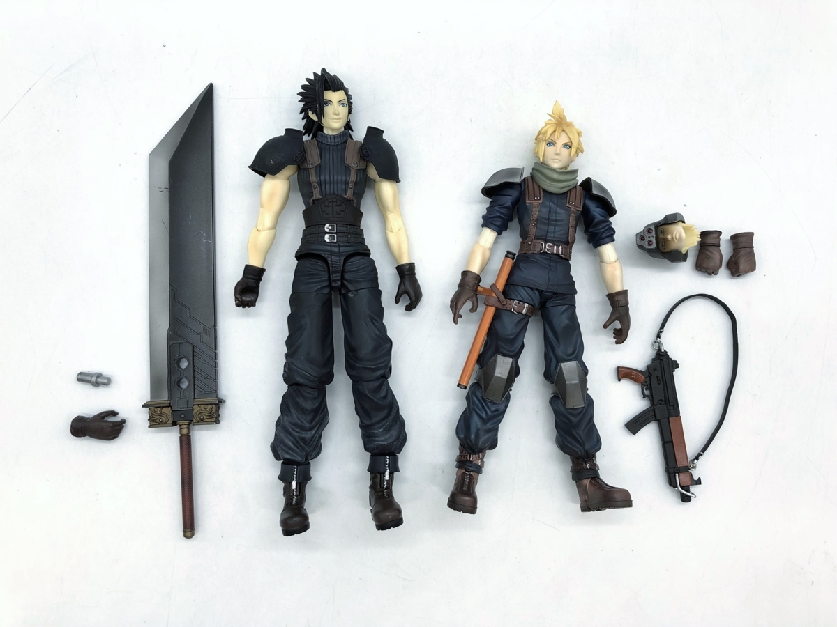 箱無し プレイアーツ ザックス・フェア ＆ クラウド・ストライフ PLAY ARTS フィギュア / CRISIS CORE FINAL FANTASY VII【現状品】 [32]_画像2