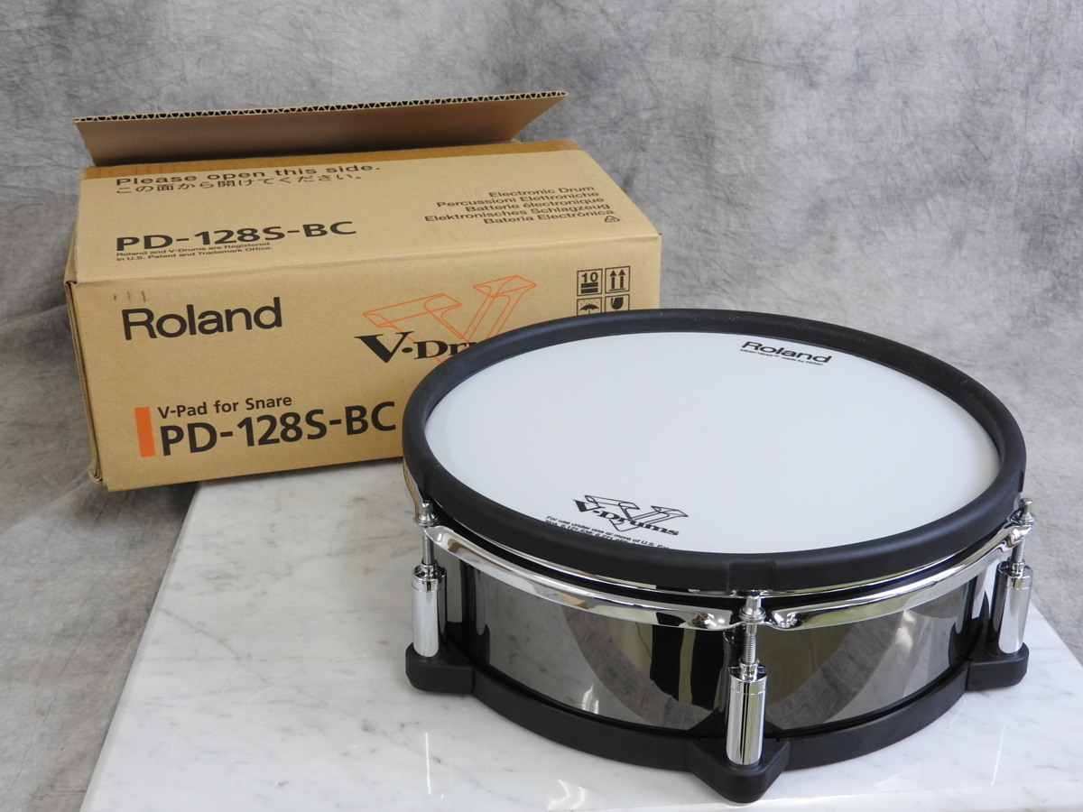 お買得！】 Roland 2個 電子ドラム BC(ブラッククローム) PD-128 
