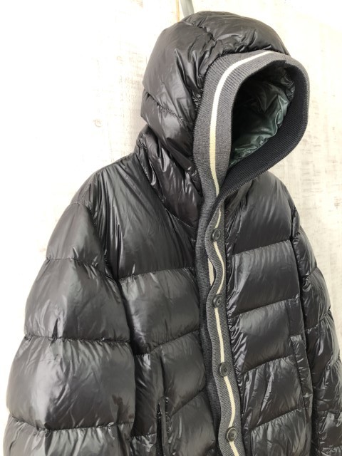 ■MONCLER モンクレール 国内正規品 CESAR セザール ダウンジャケット ダウンパーカ サイズ0 ブラック ロゴワッペン付_画像2