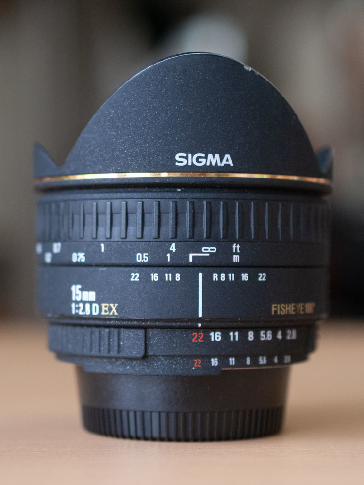 最新作セール SIGMA 15mm 1:2.8D EX FISHEYE180° Rjx8i-m19540807631