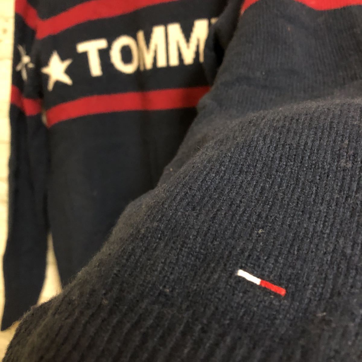 19AW TOMMY JEANS トミージーンズ ビッグ ロゴ 星 ニット セーター_画像3