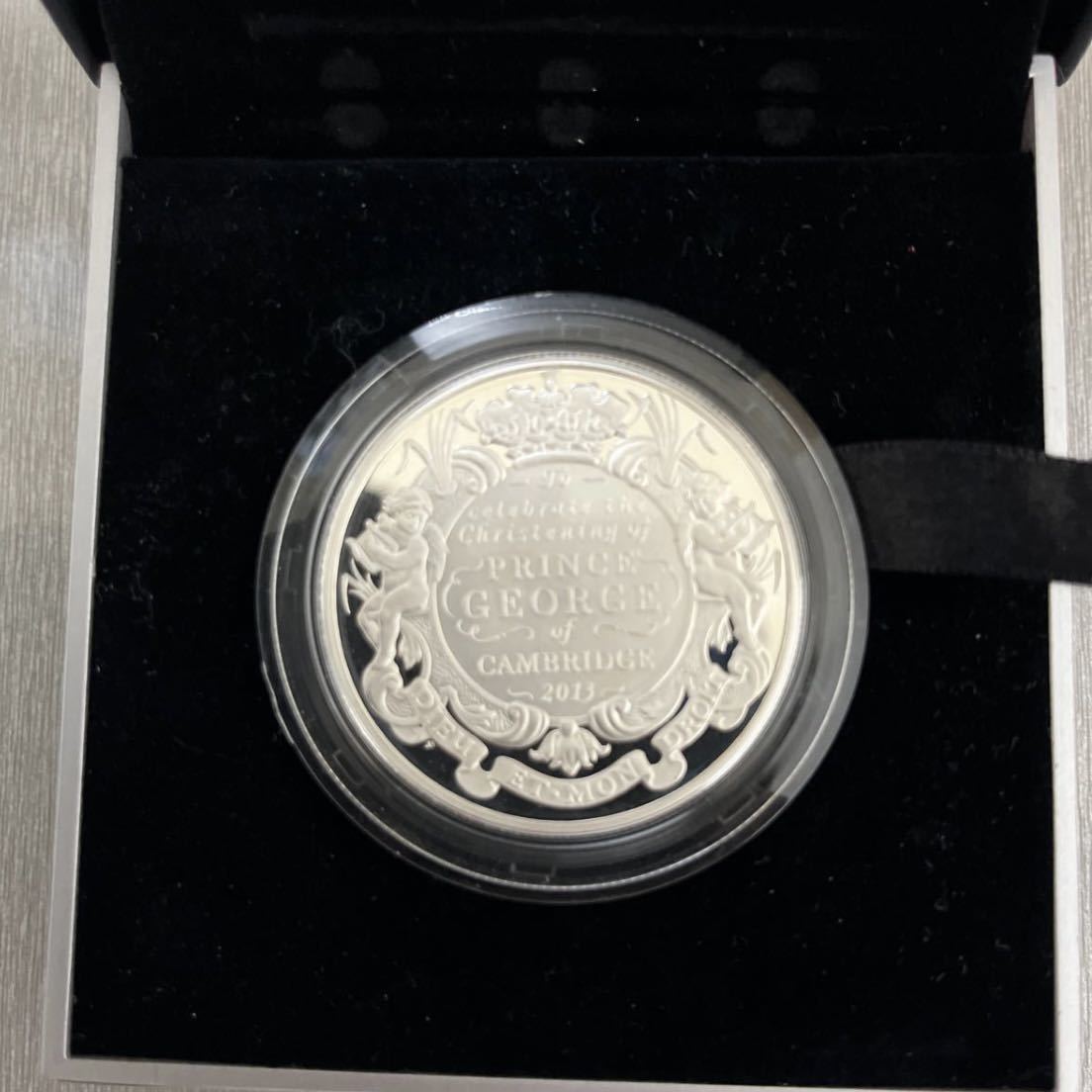 格安新品 2013年 イギリス 洗礼記念硬貨 ジョージ王子 銀貨 5ポンド WEBアウトレット 5ポンド銀貨 ジョージ王子洗礼式 2013 旧貨幣/金貨/銀貨/記念硬貨
