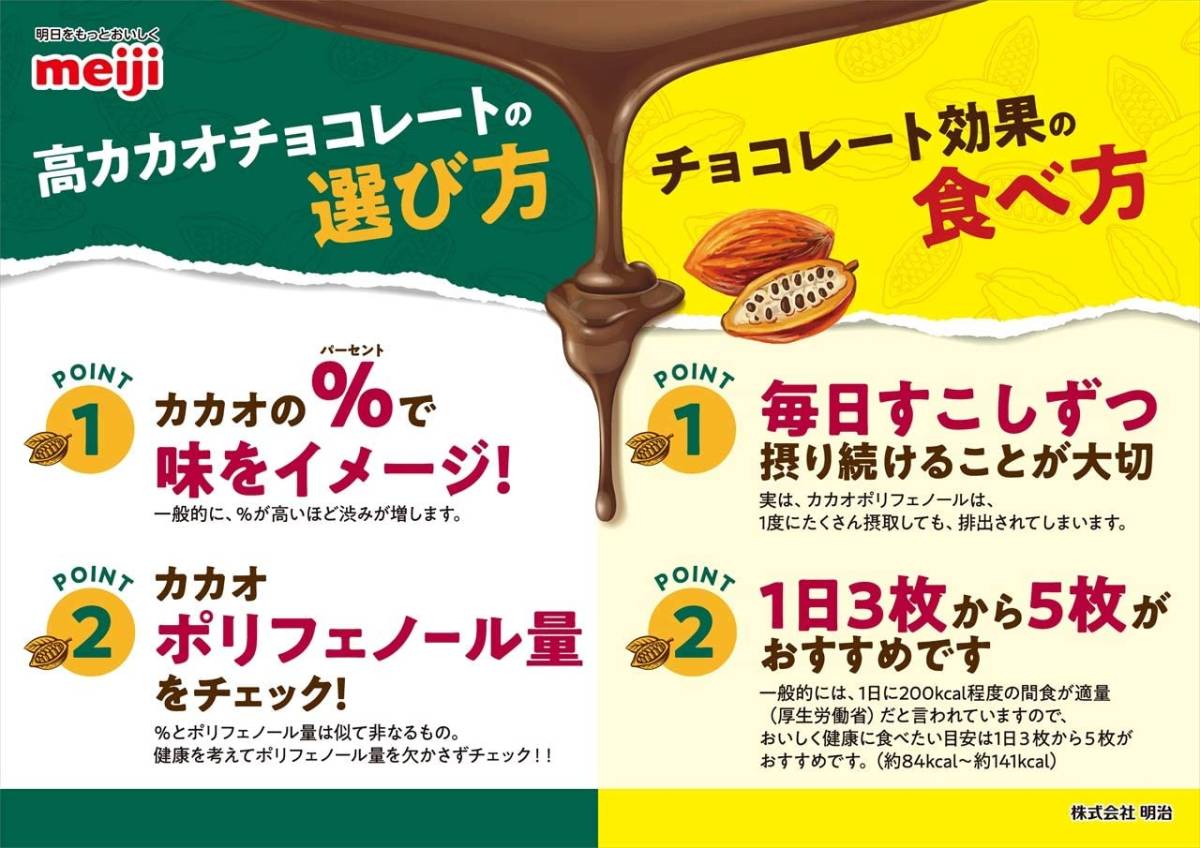 明治 チョコレート効果カカオ72%BOX 75g×5箱_画像4
