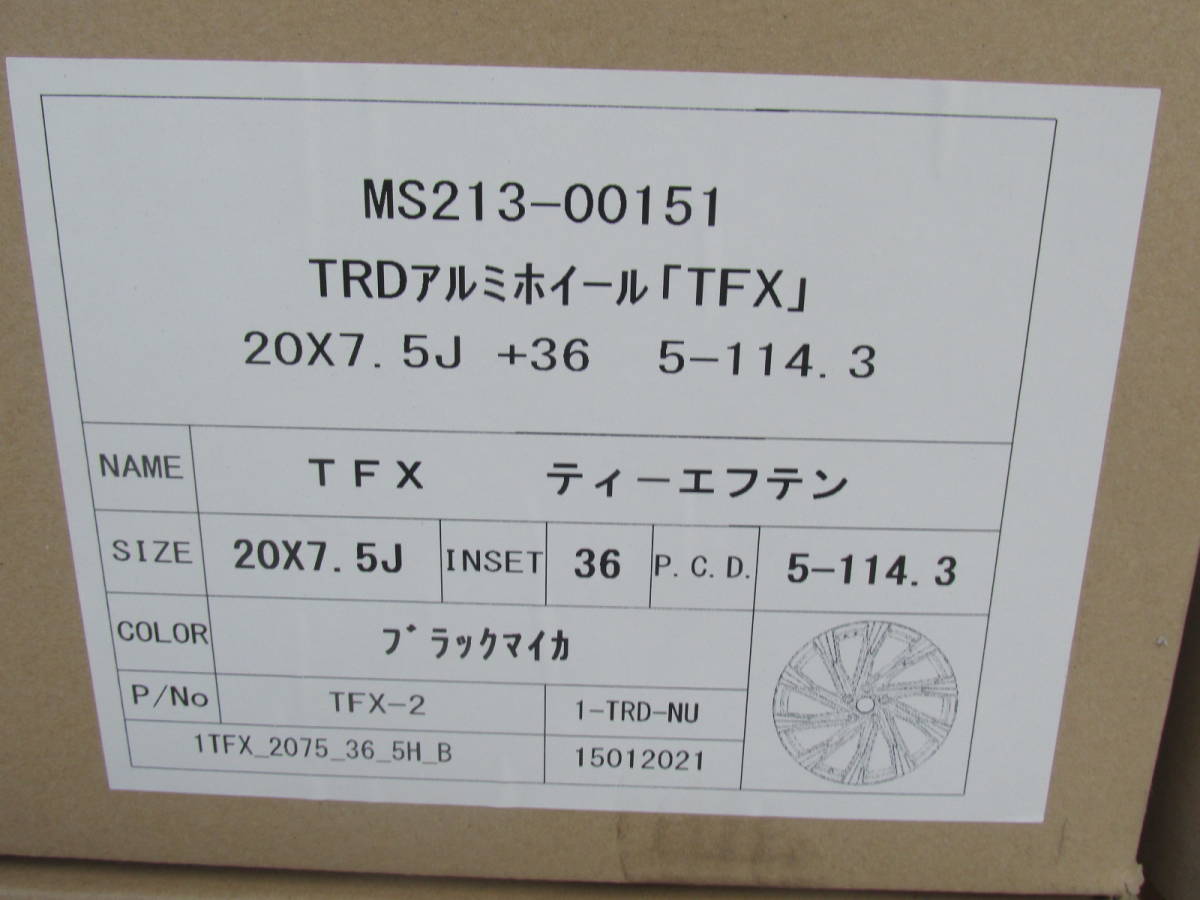 新品 アルファード・ヴェルファイア ノア・ヴォクシー 20インチ TRD アルミホイール 5H 114.3 7.5J ET36 4本セット 京都八幡市/手渡可 _画像4