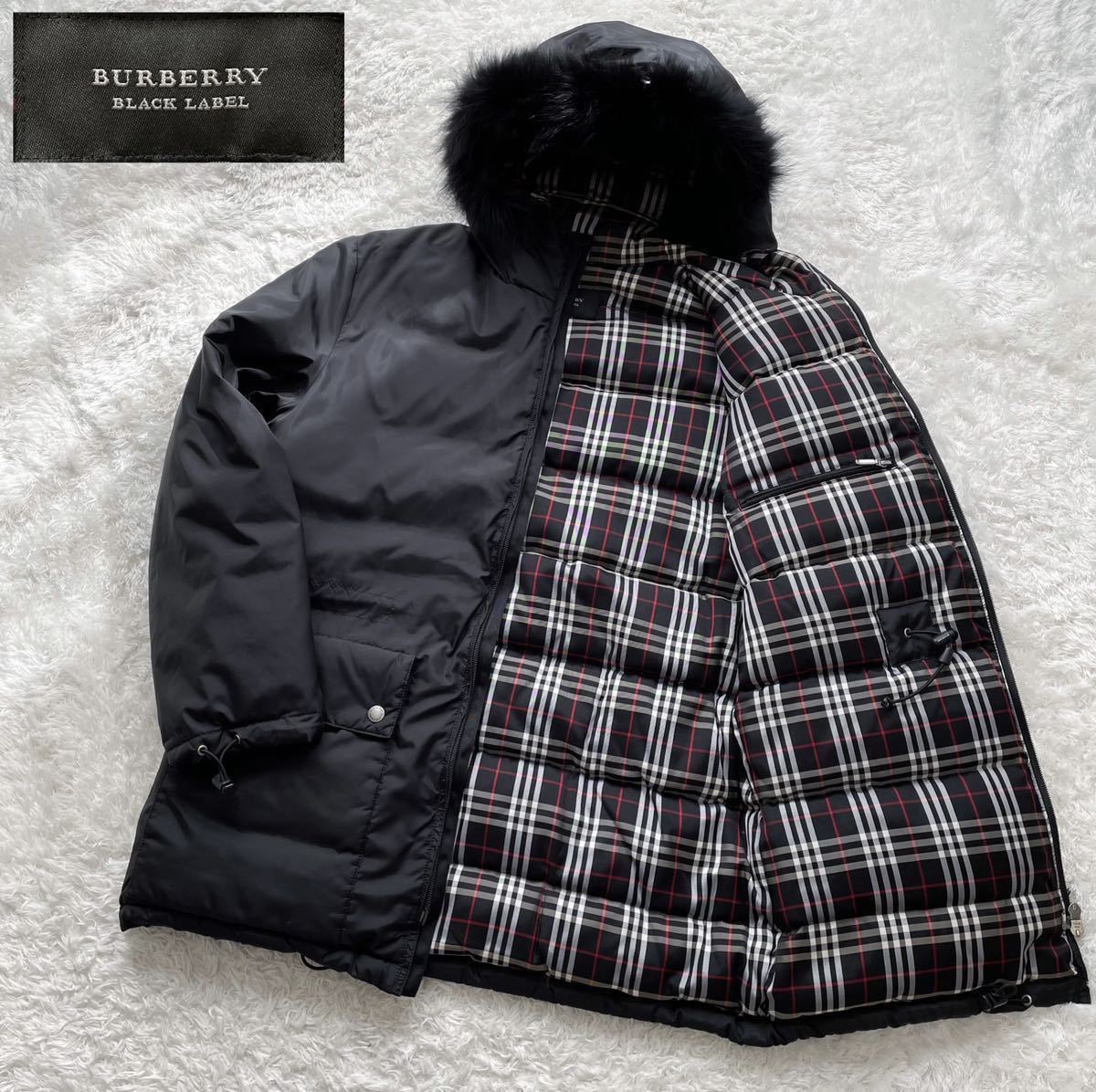 ホワイトグースダウン BURBERRY BLACK LABEL - アウター