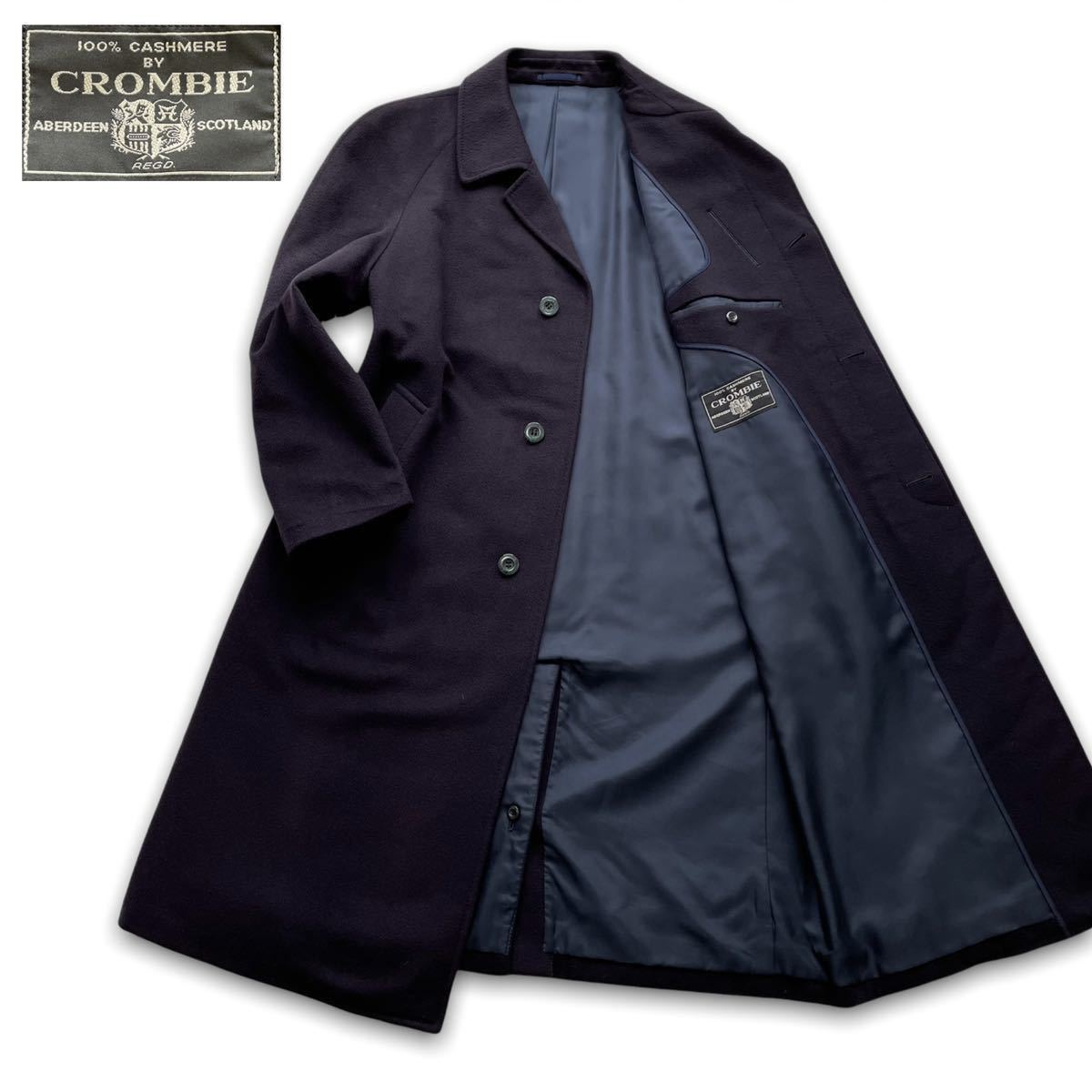 希少XLサイズ位】美品『極上ピュアカシミヤ100%』CROMBIE クロンビー