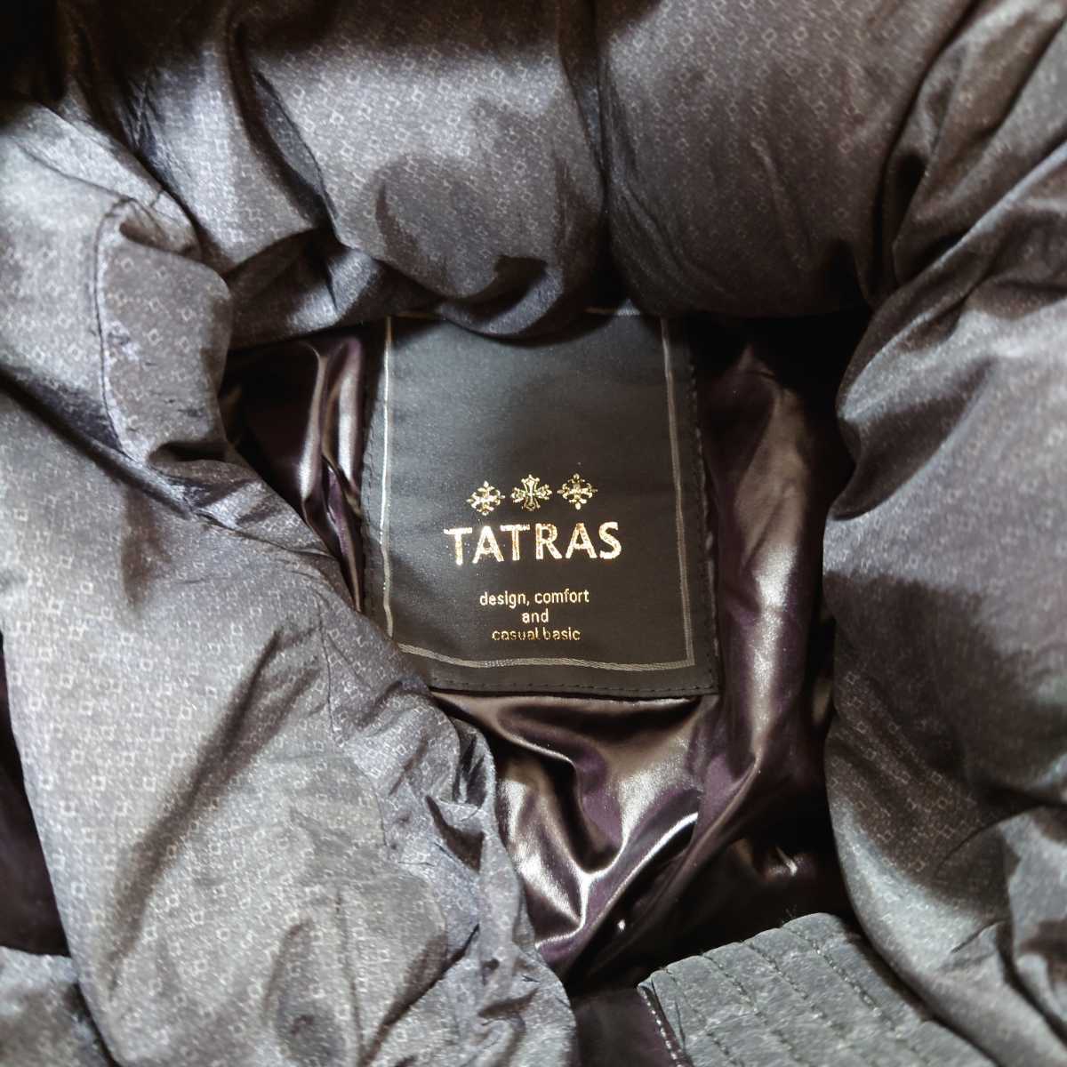 TATRAS タトラス ダウンジャケット 小紋柄 PANTALEO チャコールグレー