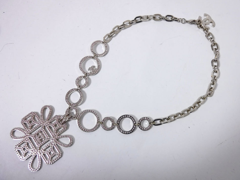 送料無料 CHANEL シャネル ゴールド金具 ピンク 美品 ラインストーン