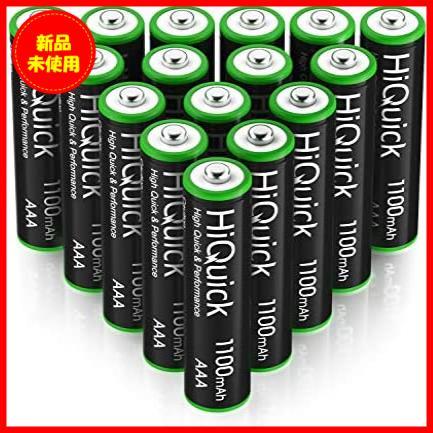 【限定商品！あと僅か】 ★サイズ:単4形充電池16本★ 充電式 単四充電池 単四電池 単4形充電池16本セット HiQuick ニッケル水素電池1100mAh_画像8