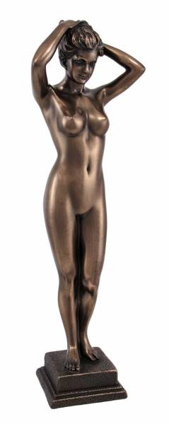 立つヌードの女性 彫刻置物インテリアオブジェ裸婦女体裸体セクシー裸像女性像モダンブロンズ風フィギュアエロエロチック裸女