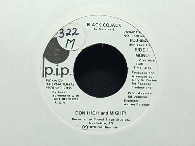 Don High And Mighty - Black Cojack 白ラベルプロモ WLP Mono / Stereo_画像2