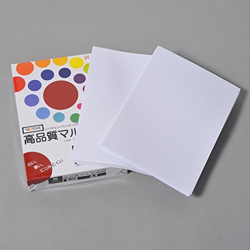 白(ホワイト) A4 コピー用紙 A4 高品質マルチ用紙 白色度98% 紙厚0.106mm 500枚 インクジェット用紙_画像2
