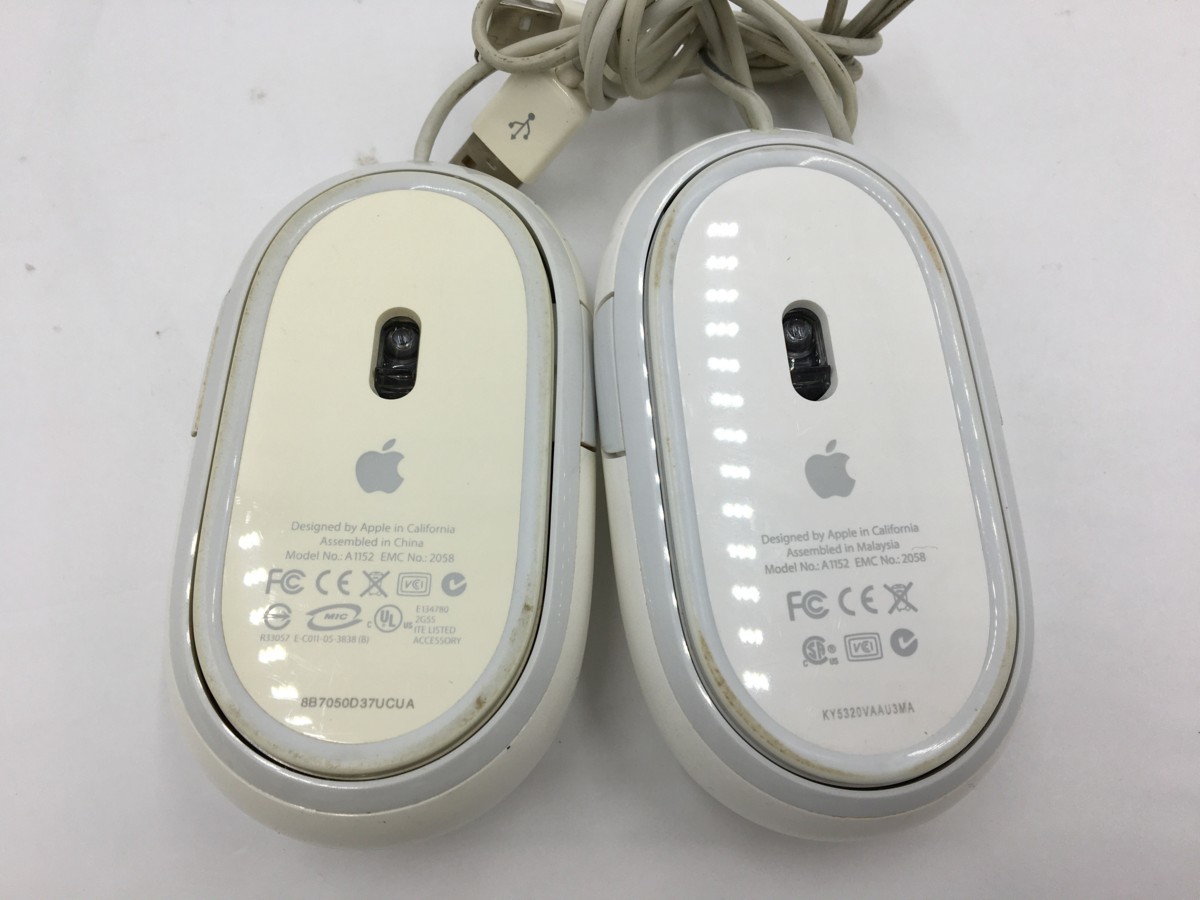 ♪▲【Apple アップル】純正Mac USBマウス 7個セット A1152 まとめ売り 0114 17_画像3