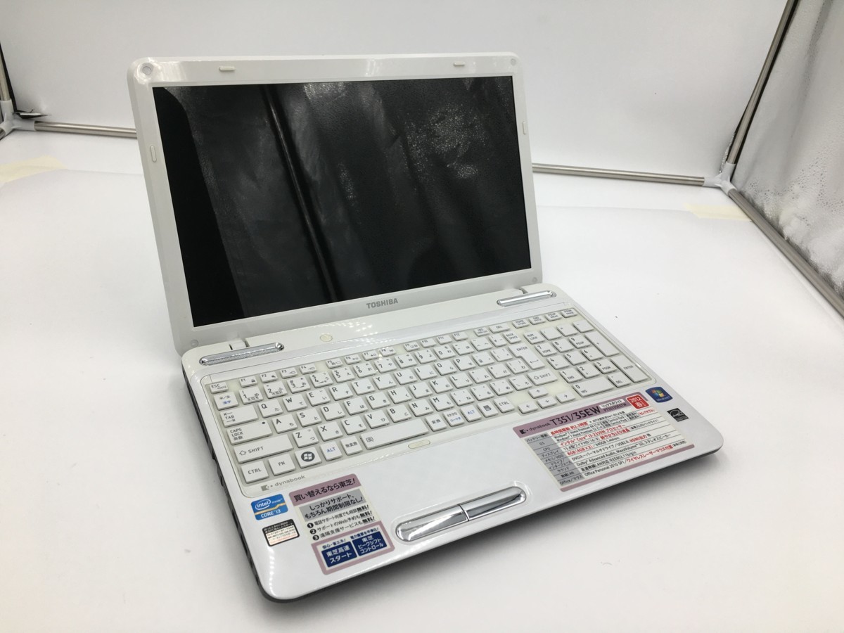 ♪▲【TOSHIBA トウシバ】ノートPC i3/2350M 第2世代/HDD 750GB PT35135ESTW Blanccoにて消去済み 0118 22_画像1