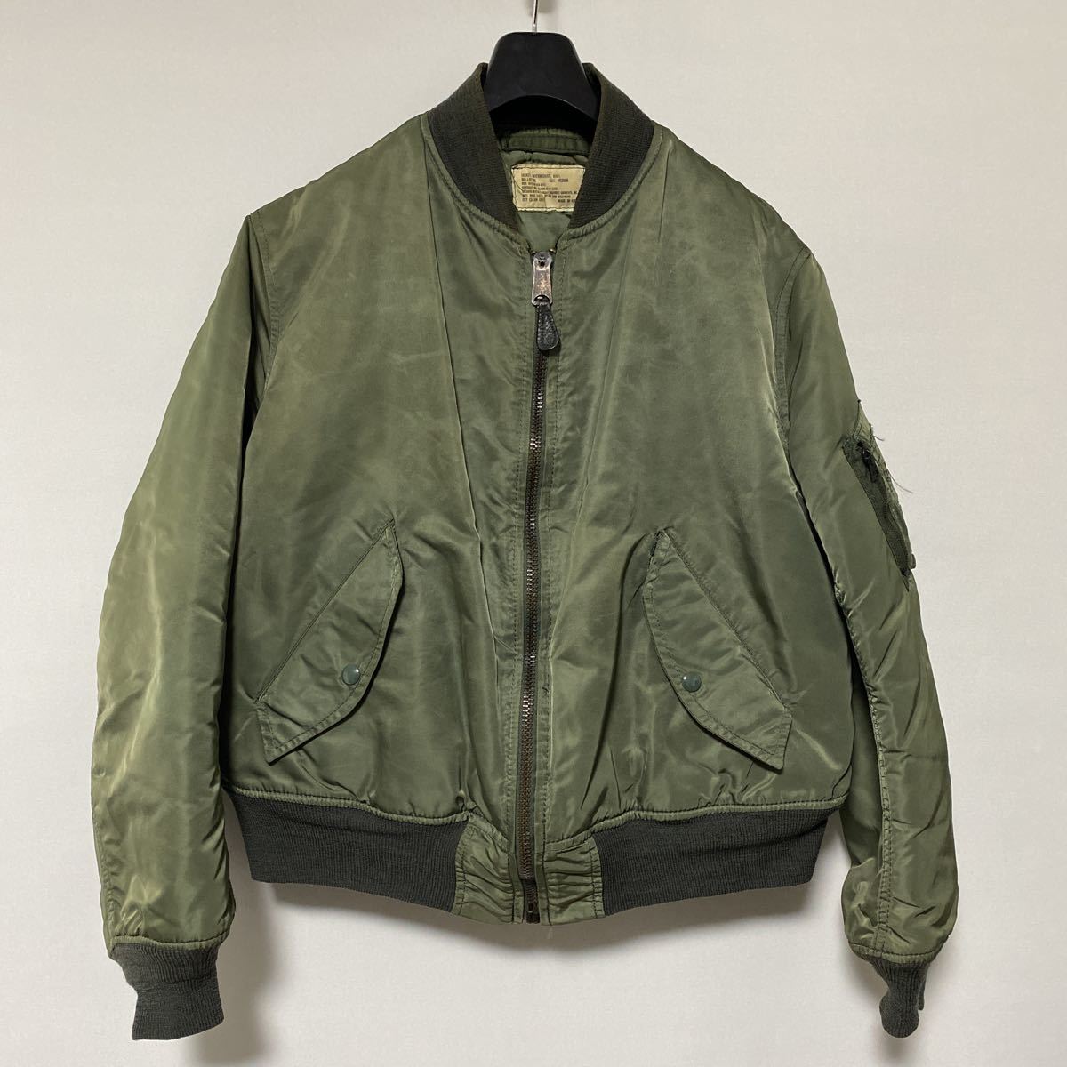 希少 米軍 実物 ランドクルー 後期 モデル MA-1 ジャケット M MIL-J
