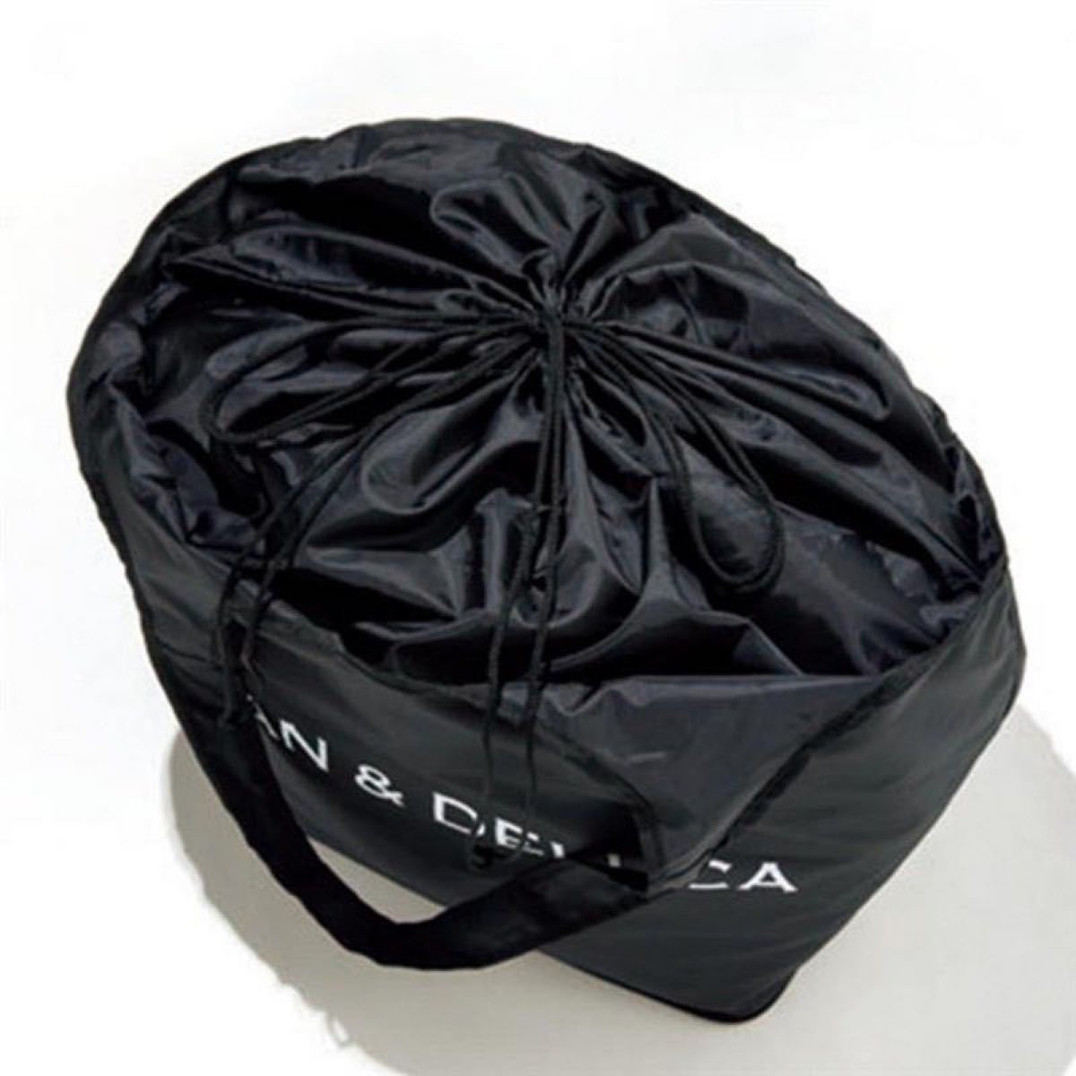 レジカゴバッグ　エコバッグ　折りたたみバッグ　保冷ボトルケース黒
