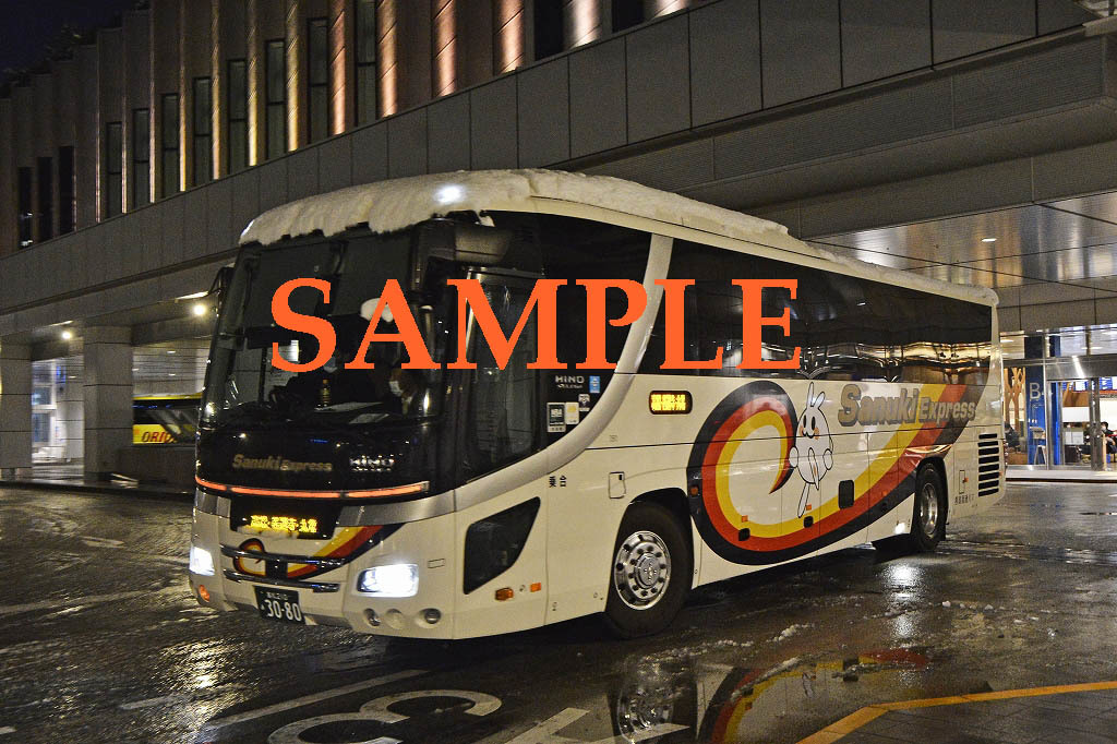 D-21[ bus photograph ]L version 5 sheets Shikoku high speed bus Selega Hello Bridge number 