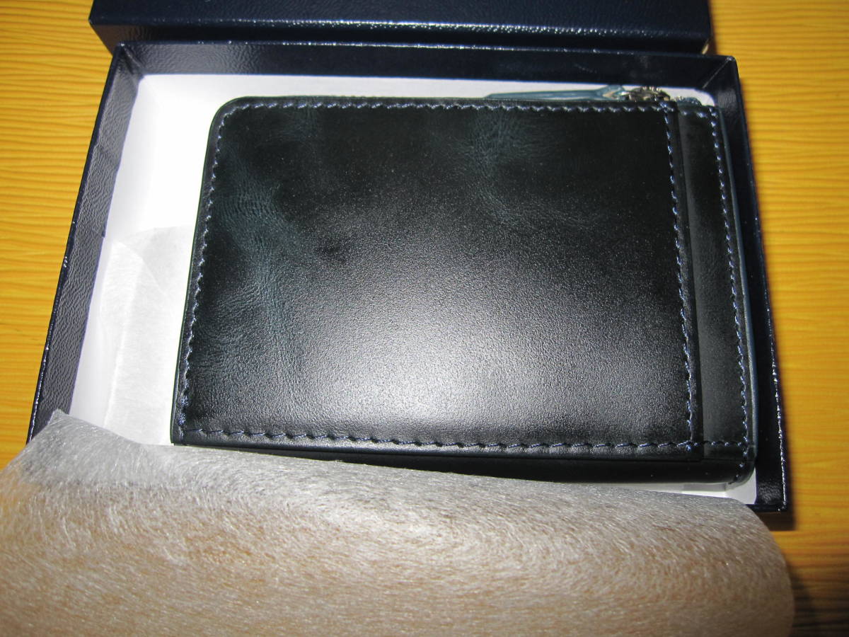  unused goods 65%OFF!MICHEL KLEIN HOMME( Michel Klein Homme )* leather coin case * change purse .* color : navy ( dark blue )