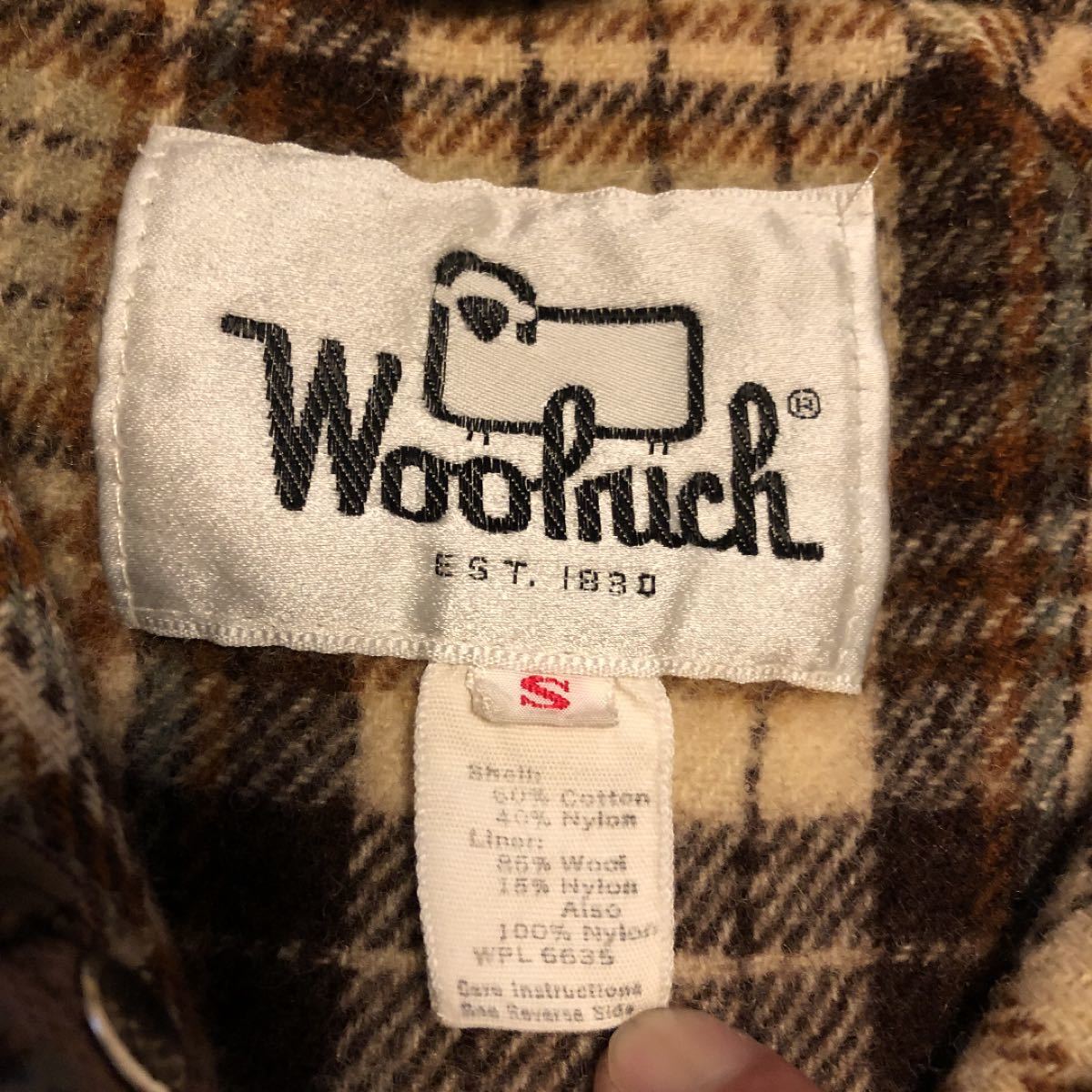 70s ウールリッチ60/40クロス　白タグ　マウンテンパーカー　ヴィンテージ　ビンテージ　USA マンパ WOOLRICH