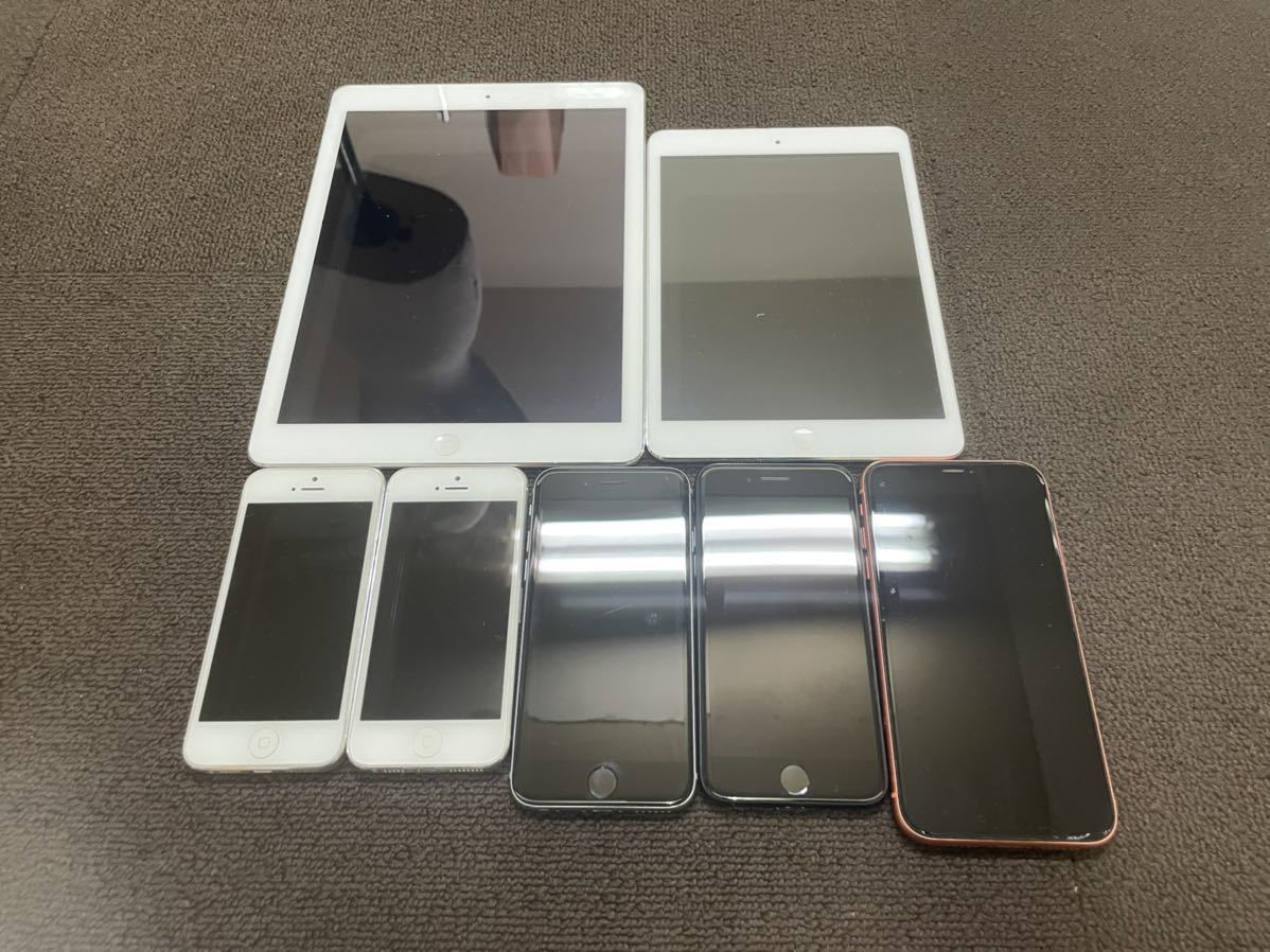 ジャンク Apple iPhone iPad 7台 まとめ売り 通電確認済み iPhone10、8
