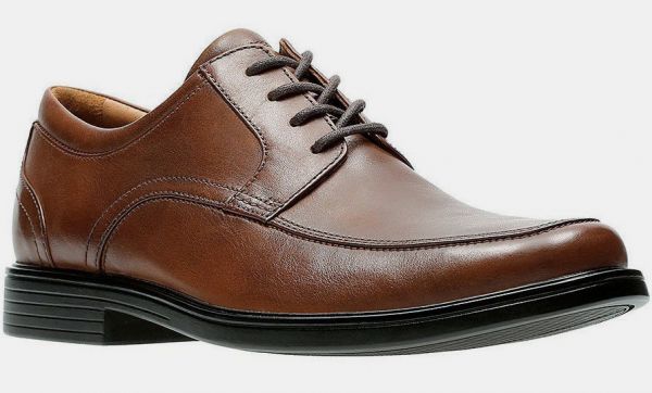 送料無料 CLARKS 28.5cm オックスフォード タン ブラウン Uチップ レザー ビジネス オフィス カジュアル スーツ スニーカー ブーツ YYY91