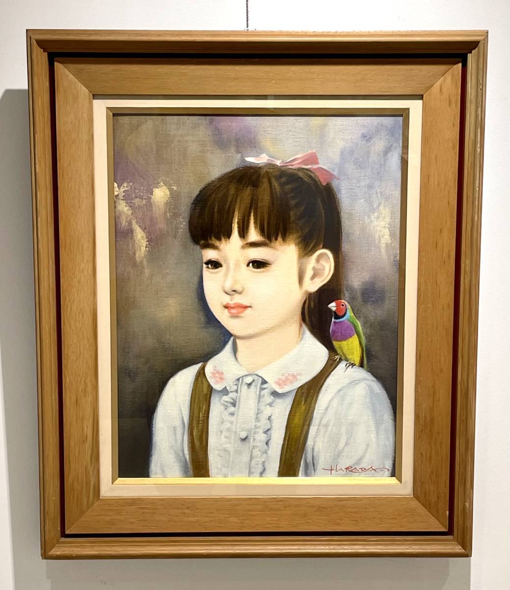 Yahoo!オークション - 【コレクション特別出品】原田優「小鳥と Yahoo!オークション - 【コレクション特別出品】原田優「小鳥と