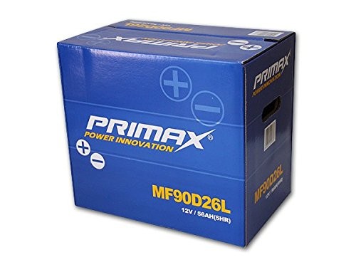 最短 即日発送　PRIMAX　新品バッテリー　MF 90D26L　適合品　ヴァンガード アテンザ RX-8 MPV インスパイア バネット パジェロ エスティマ_正規品 満充電 即日発送 在庫有