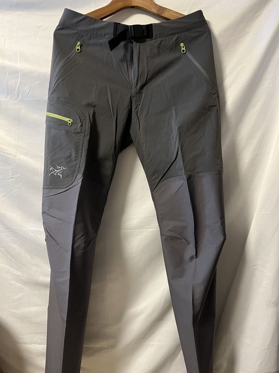 美品 ARC’TERYX アークテリクス トレッキング パンツ グレー S 山と道 ナイロン