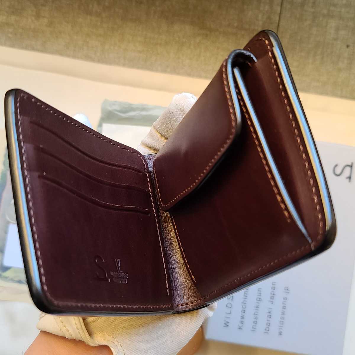 美品!交渉可!シェルコードバン,,バーボン,ブライドルレザー,グ